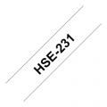 HSe-231 Ông co nhiệt, Chữ đen trên nền trắng 12 mm
