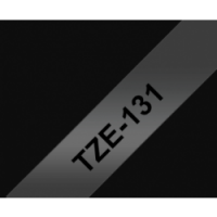 TZe-131 Nhãn tiêu chuẩn, chữ đen trên nền trong 12 mm