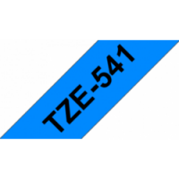 TZe-541 Nhãn tiêu chuẩn, chữ đen trên nền xanh dương 18 mm
