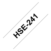 HSe-241 Ông co nhiệt, Chữ đen trên nền trắng 18 mm