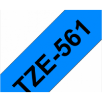 TZe-561 Nhãn tiêu chuẩn, chữ đen trên nền xanh dương 36 mm