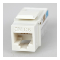 Volition Cat.6 3M 110 Type RJ45 Jack, White