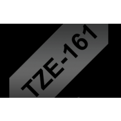 TZe-161 Nhãn tiêu chuẩn, chữ đen trên nền trong 36 mm