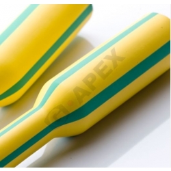 Ống co nhiệt màu vàng sọc xanh G5 - YG, điệp áp 600V, Taiwan