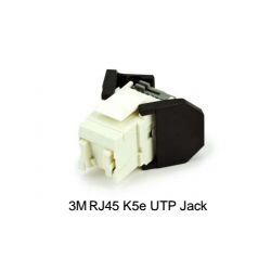 Volition 3M Cat.5e UTP RJ45 Jack, White, 8/Bag