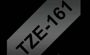 TZe-161 Nhãn tiêu chuẩn, chữ đen trên nền trong 36 mm