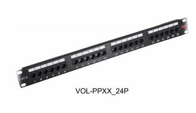 3M Volition Cat.6 110 patch panel, 24-ports, 1U