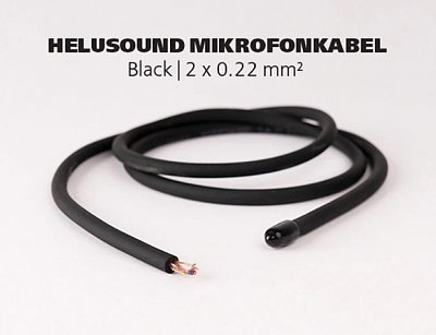 Dây cáp âm thanh HELUKABEL HELUSOUND Mikrofonkabel | Black | 2 x 0.22 mm²