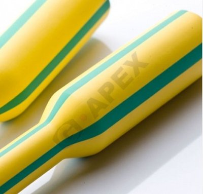 Ống co nhiệt màu vàng sọc xanh G5 - YG, điệp áp 600V, Taiwan