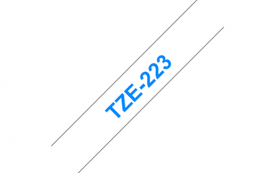 TZe-223 Nhãn tiêu chuẩn, Chữ xanh trên nền trắng 9mm