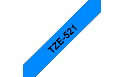 TZe-521 Nhãn tiêu chuẩn, Chữ đen trên nền xanh dương 9mm