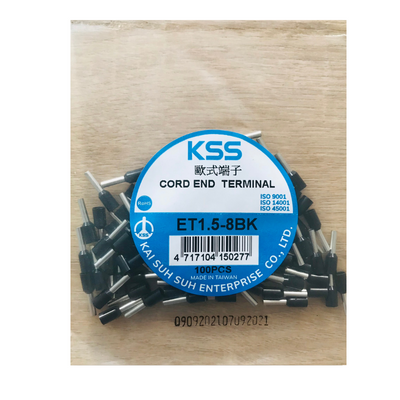 Đầu nối cáp điện Cord And Terminal KSS ET1.5-8BK