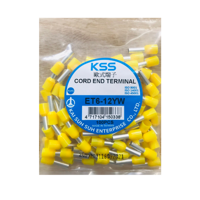 Đầu nối cáp điện Cord And Terminal KSS ET6-12YW