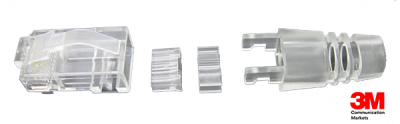 Hạt mạng Volition 3M Cat.6 UTP RJ45 Plug (With Boot)