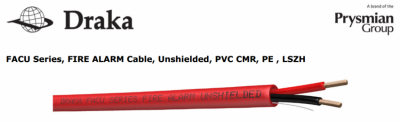 Cáp tín hiệu - cáp nguồn (chống cháy) 18AWG ~ 1.0mm2 FIRE ALARM Cable, Unshielded, PVC CMR, PE , LSZH, FACU Series