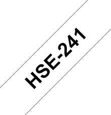 HSe-241 Ông co nhiệt, Chữ đen trên nền trắng 18 mm