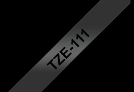 TZe-111 Nhãn tiêu chuẩn, Chữ đen trên nền trong 6 mm