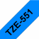 TZe-551 Nhãn tiêu chuẩn, chữ đen trên ...