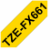 TZe-FX661 Nhãn siêu dẻo, chữ đen trên ...
