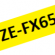 TZe-FX651 Nhãn siêu dẻo, chữ đen trên ...