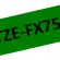 TZe-FX751 Nhãn siêu dẻo, chữ đen trên ...